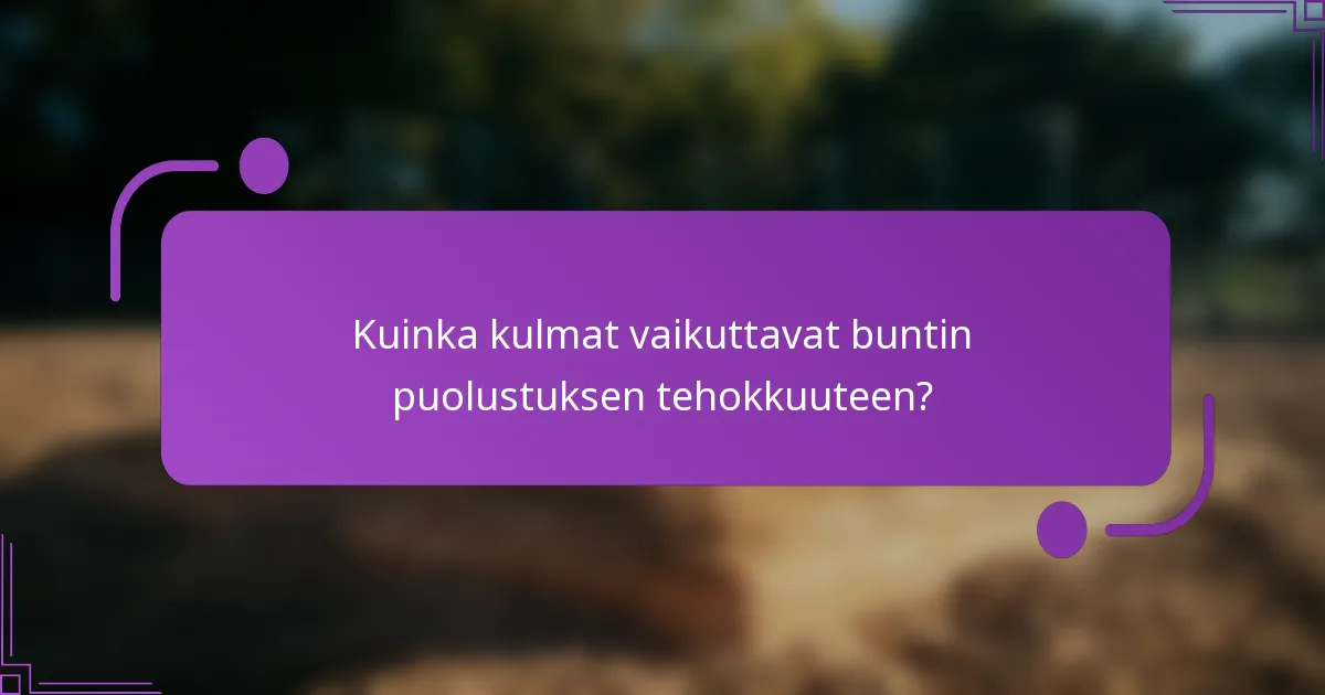 Kuinka kulmat vaikuttavat buntin puolustuksen tehokkuuteen?